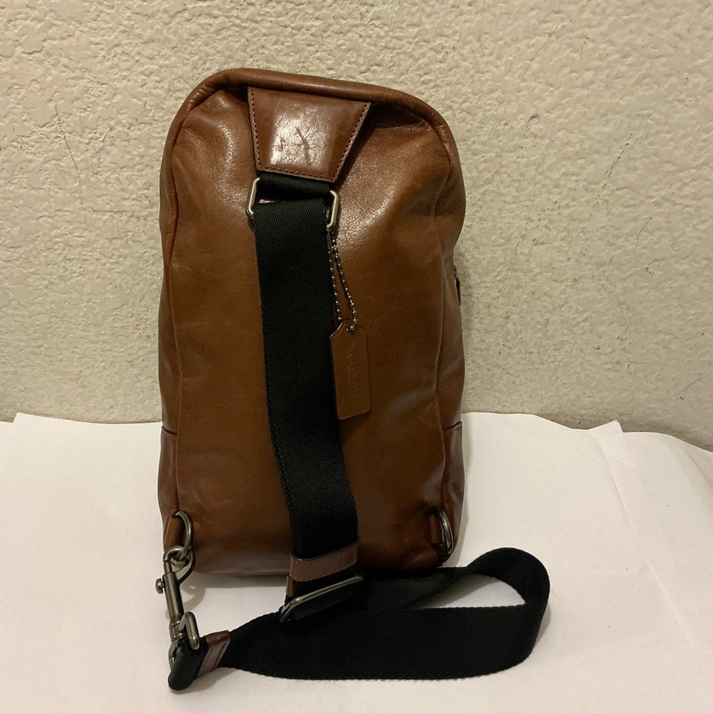 Coach Leather Varsity Stripe Campus Pack Backpack Retail $375 - Picture 6 of 9